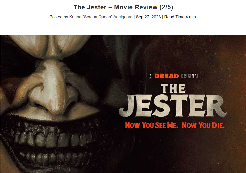 The Jester – Movie Review (2/5)